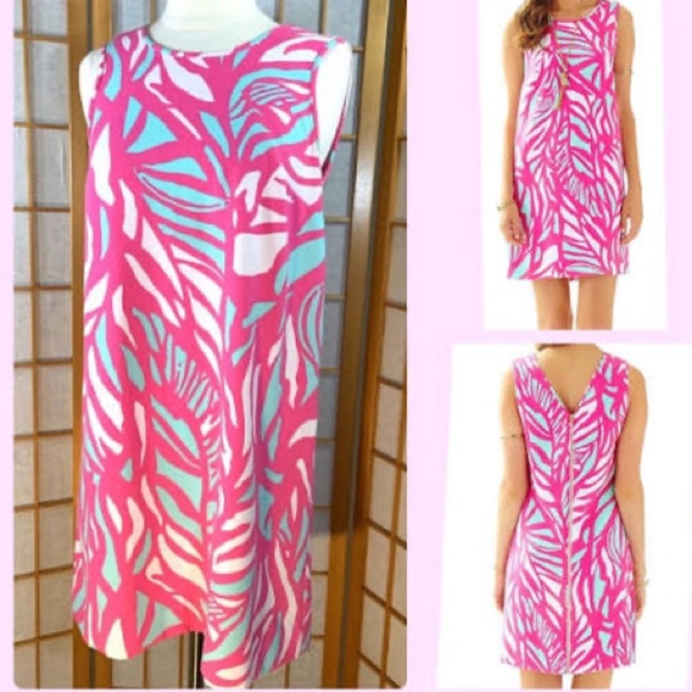 NWT Lilly Pulitzer sabrina shift papaya playa xl - Picture 2 of 5